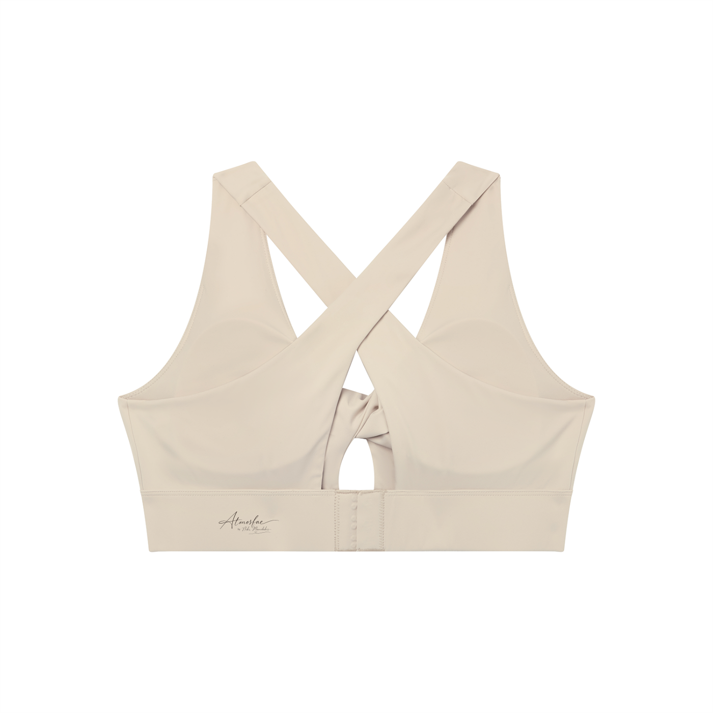 ATMOSFAE Twist Front V-Neck Sports Bra