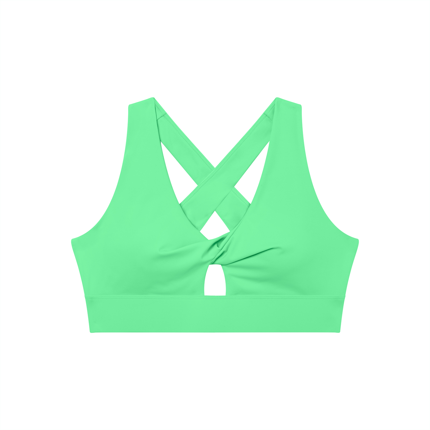 ATMOSFAE Twist Front V-Neck Sports Bra