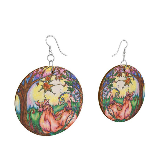 FRUSHKA Wooden Earrings Organic