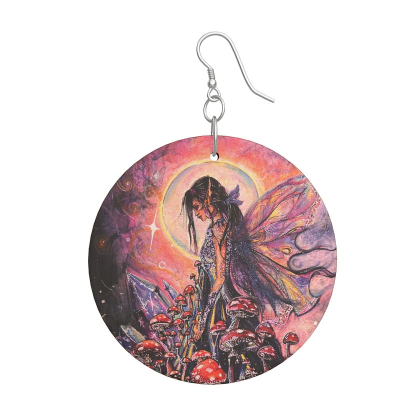 TO KILL A FAERIE Wooden Earrings