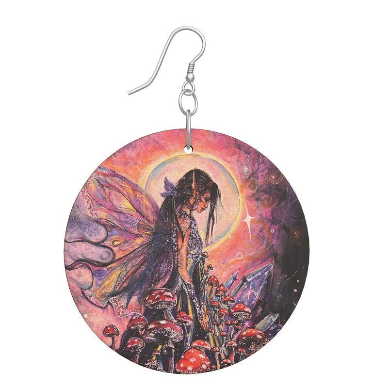 TO KILL A FAERIE Wooden Earrings