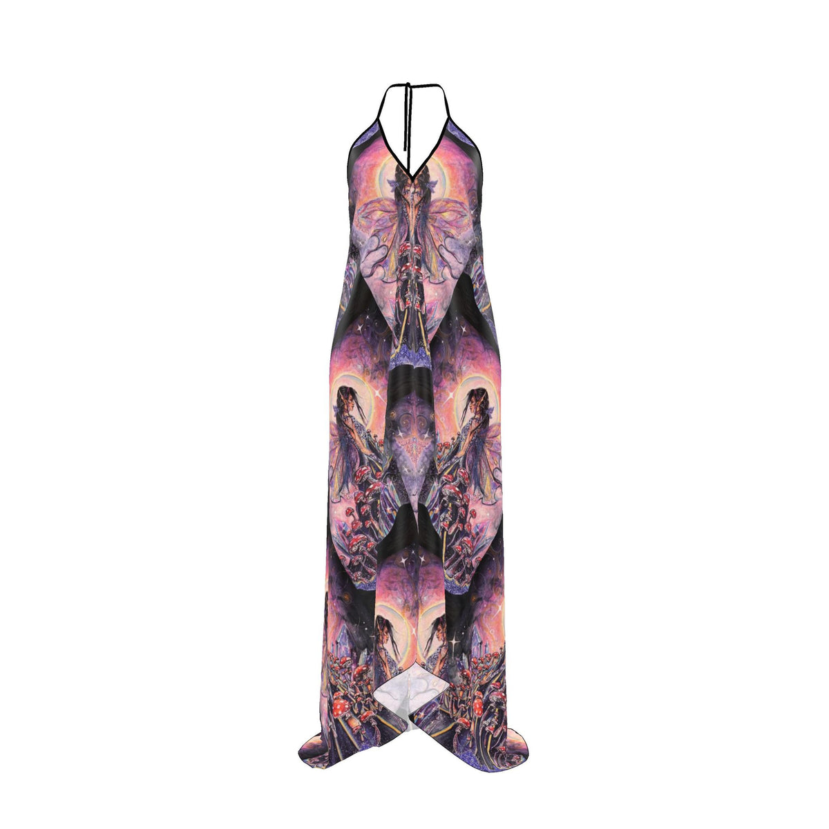 TO KILL A FAERIE | Halterneck | 100% silk backless dress