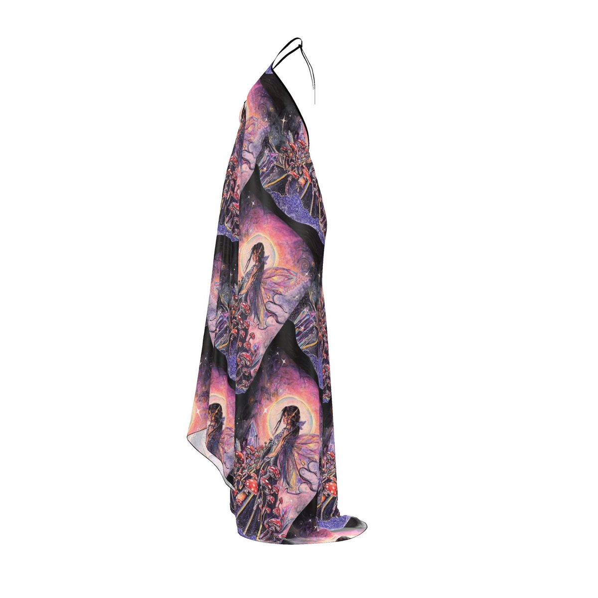 TO KILL A FAERIE | Halterneck | 100% silk backless dress