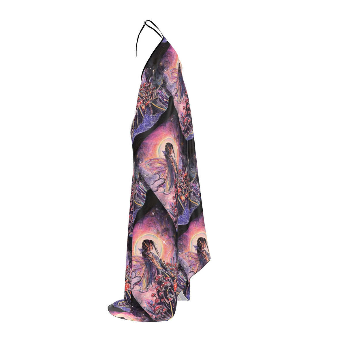 TO KILL A FAERIE | Halterneck | 100% silk backless dress