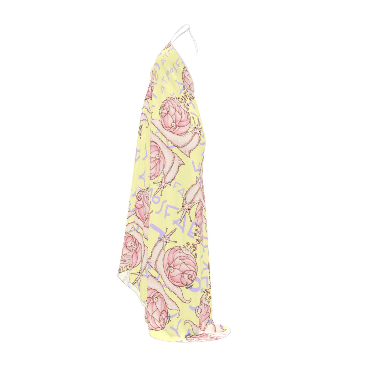 100% silk | MYCELUNE |Halterneck Backless Dress