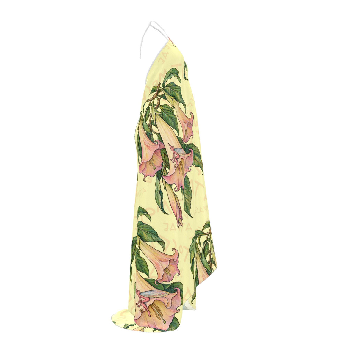 100% Silk | Angels trumpet sprite spirit | Halterneck Backless Dress