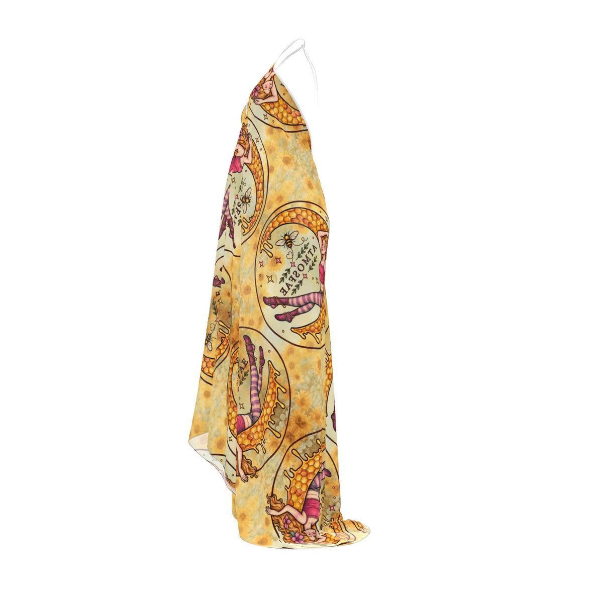 100% silk | HONEYED | Halterneck Backless Dress