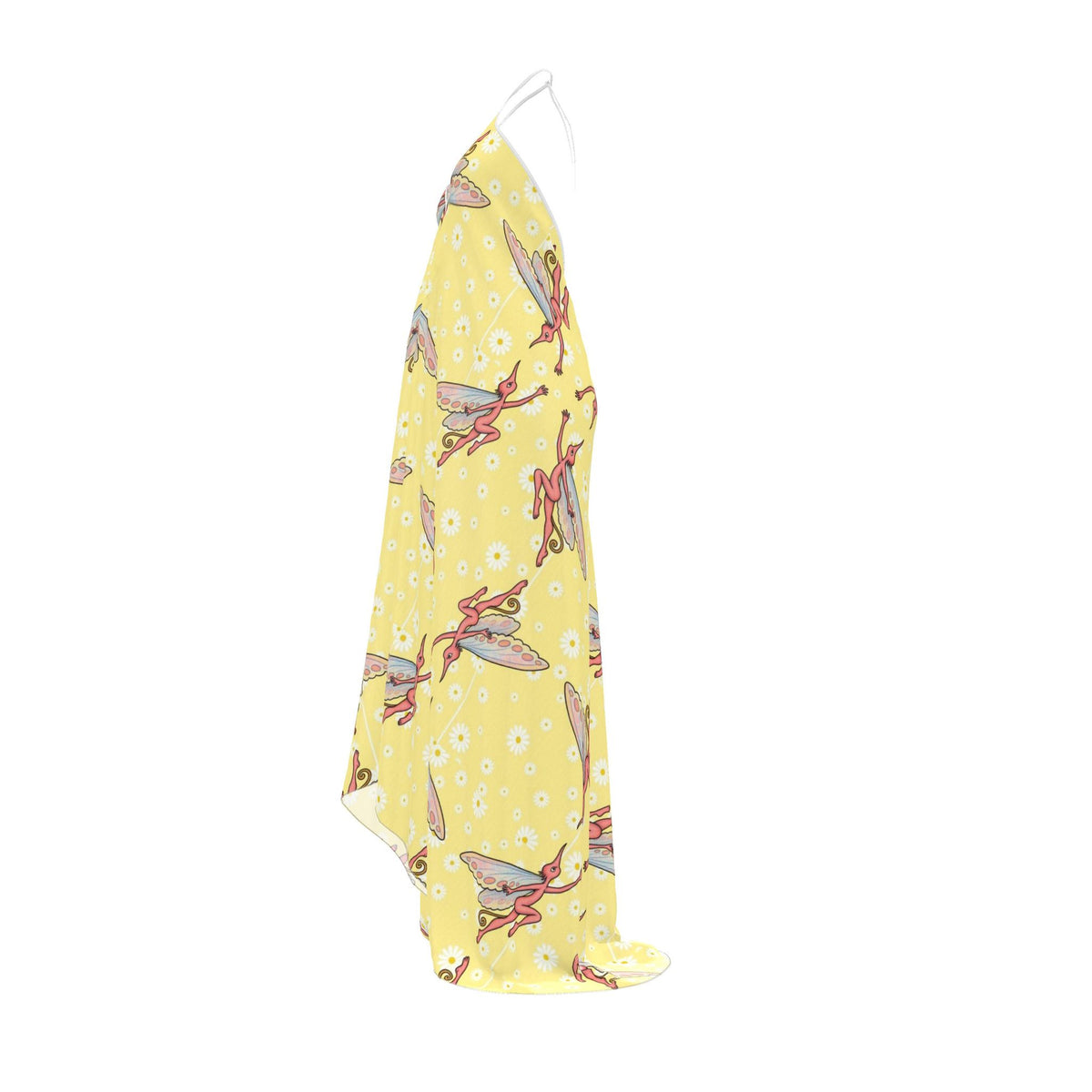 SPIRIT SPRITE DAISY | 100% SILK | Halterneck Backless Dress