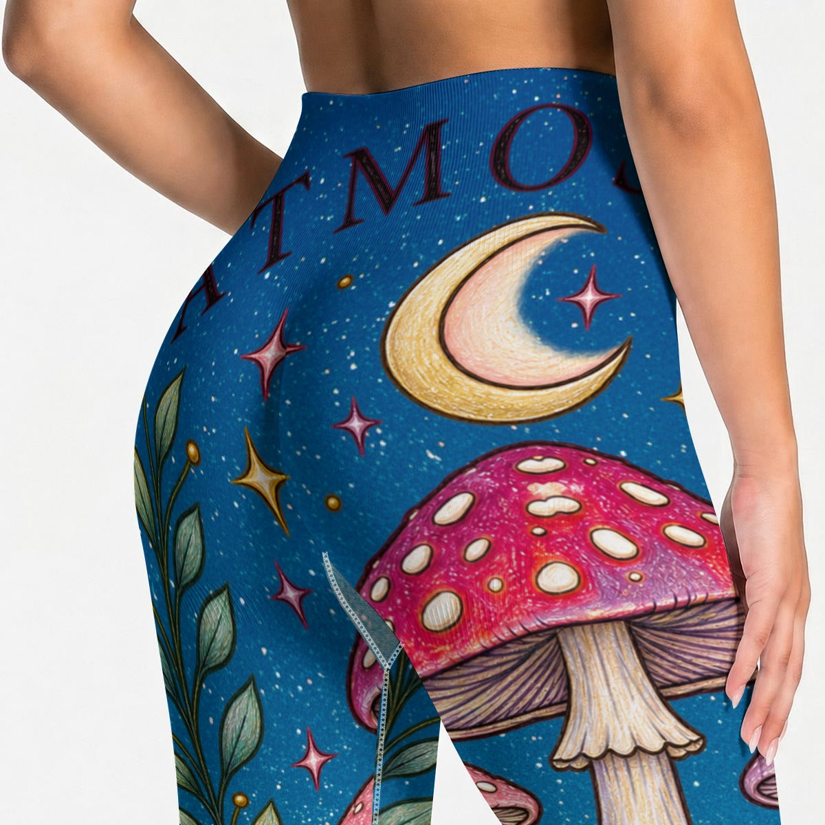 MUSHROOM  GALAXY | Women's High Waisted Butt-Lifting Leggings