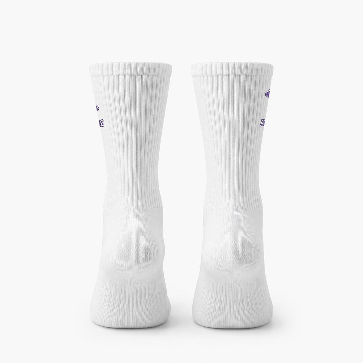 skeleton Mushroom Embroidery Sports Socks|Cotton