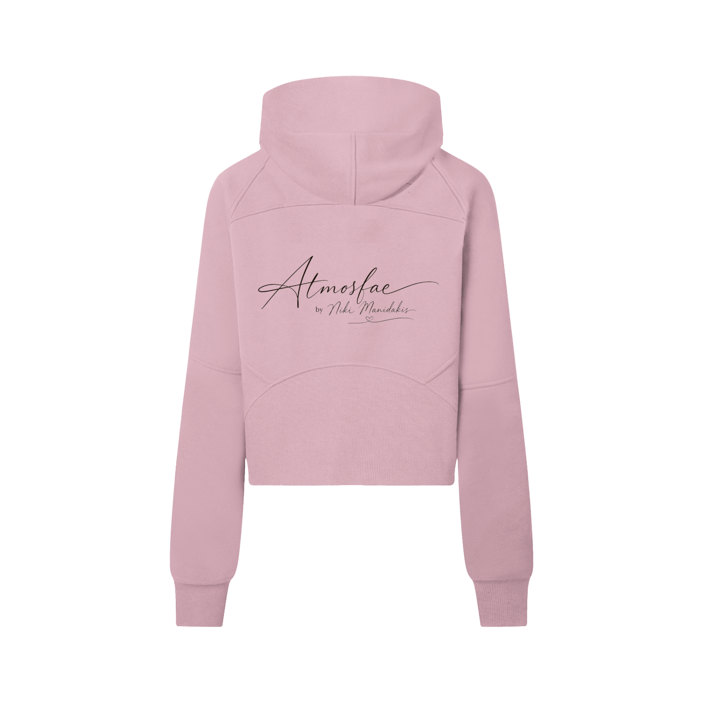 ATMOSFAE Cropped Half-Zip Hoodie