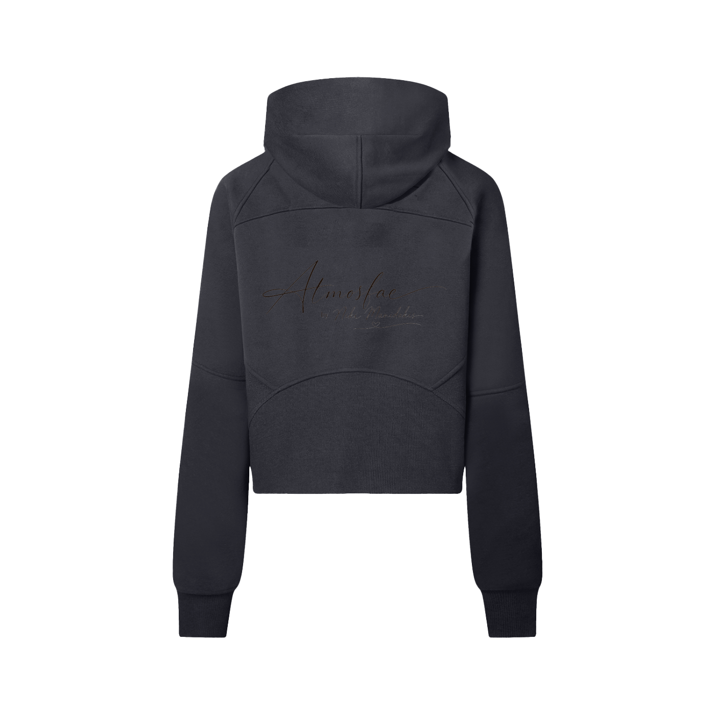 ATMOSFAE Cropped Half-Zip Hoodie