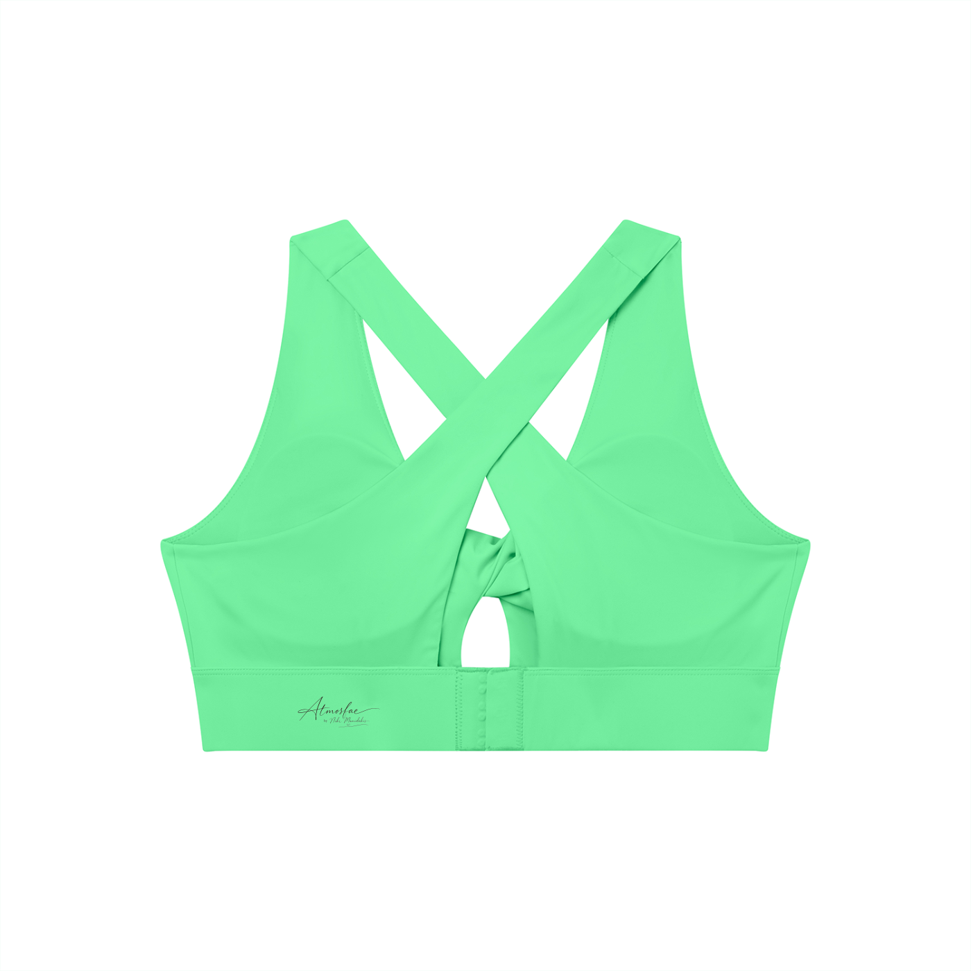 ATMOSFAE Twist Front V-Neck Sports Bra