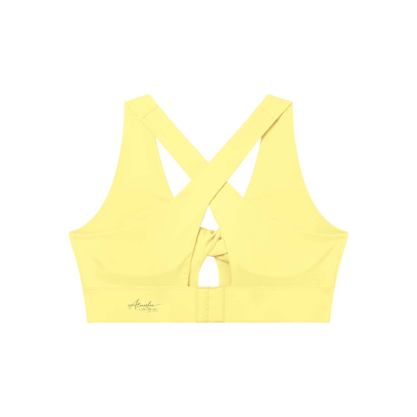 ATMOSFAE Twist Front V-Neck Sports Bra
