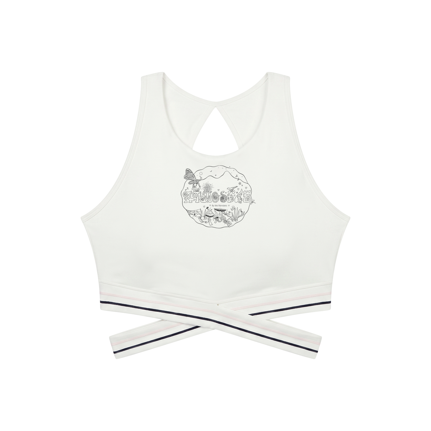ATMOSFAE Criss-Cross Band Sports Bra