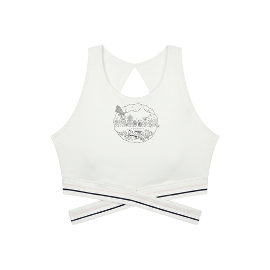 ATMOSFAE Criss-Cross Band Sports Bra