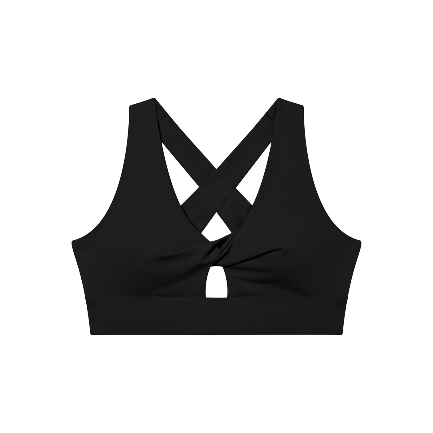 ATMOSFAE Twist Front V-Neck Sports Bra