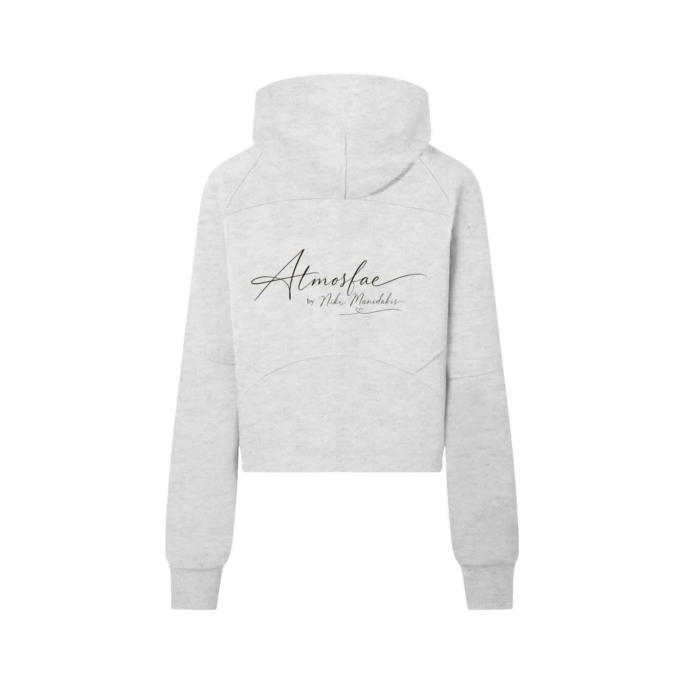 ATMOSFAE Cropped Half-Zip Hoodie